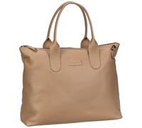 Bugatti Fashion Damen-Shopper Elsa – Leder, für Business, Arbeit oder Einkauf, sand