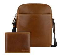 bugatti Savona Crossover Bag + Wallet Cognac