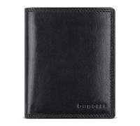 bugatti Savona Geldbörse aus vegetabilem Büffelleder, RFID-Portemonnaie Hochformat, Leder-Wallet für Herren, schwarz