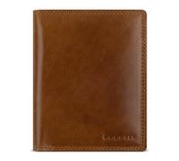 bugatti Savona Geldbörse aus vegetabilem Büffelleder, RFID-Portemonnaie Hochformat, Leder-Wallet für Herren, Cognac