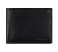 bugatti Savona Geldbörse aus vegetabilem Büffelleder, RFID-Portemonnaie Querformat, Leder-Wallet für Herren, schwarz