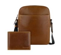 bugatti Savona Crossover Bag + Wallet Cognac