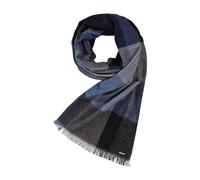 bugatti Schal Herren Schurwolle blau, One Size