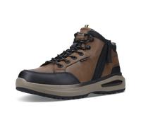 Schnürstiefelette BUGATTI "bugatti Stiefelette Lederimitat", Herren, Gr. 43, braun (braun, schwarz), Lederimitat, Schuhe Schnürstiefelette (24192117-43) braun, schwarz