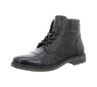 Schnürboots BUGATTI, Herren, Gr. 46, schwarz, Leder, Basic, Schuhe, Stiefel, Schnürstiefelette, Business-Boots mit Reißverschluss (96347025-46) schwarz
