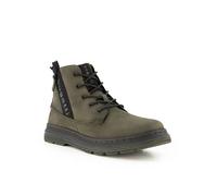 bugatti Schnürboots Herren Glattleder grün, 44 (9.5)