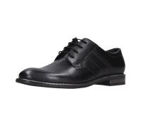 Schnürschuh BUGATTI, Herren, Gr. 40, schwarz, Nappaleder, festlich, Schuhe Schnürschuh, Business-Schnürer, Anzugschuh, Festtagsschuh in eleganter Optik (17212016-40) schwarz