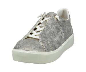 Bugatti Schnürschuhe für Damen aus Italien, Spanien und Portugal für Damen, silber, Größe 42 EU