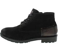 Bugatti Stiefelette Nubukleder Schwarz Warmfutter