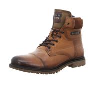 Bugatti - Schnürstiefelette sportlich cognac - Gr. - 42