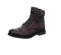 Bugatti - Schnürstiefelette sportlich dark grey / dark gre - Gr. - 43