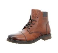 Schnürboots BUGATTI, Herren, Gr. 45, braun (cognac), Leder, Basic, Schuhe Schnürboots, Stiefel, Schnürstiefelette, Business-Boots mit Reißverschluss (14989906-45) cognac