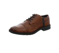 bugatti Herren Businessschuhe, Männer Business Schnürer,Derby schnürung,büro,Freizeit,Schnuerschuhe,Schnuerer,Low-tie,Cognac (6300),41 EU / 7 UK