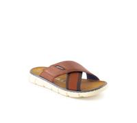 Bugatti Sandalen mit Leder-Anteil Herren cognac, 43