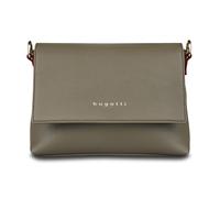 bugatti Ella Schultertasche für Damen, Frauen-Umhängetasche aus Kunstleder in olive