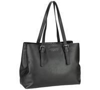 bugatti Bella Schultertasche aus Leder, Handtasche, Damen-Umhängetasche in schwarz