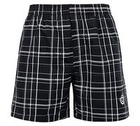 bugatti® - schwarz Karierte Herren Badeshort, Größe XXL