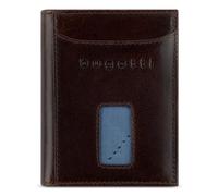 bugatti Secure Slim Geldbörse RFID Schutz Leder 8 cm braun