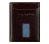 bugatti Secure Slim Mini Börse aus Leder mit RFID-Schutz, Slim Wallet, Kartenetui, braun