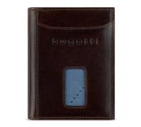 bugatti Secure Slim Mini Börse Spezial mit XL-Münzfach und RFID-Schutz aus Leder, braun