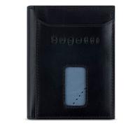 bugatti Secure Slim Mini Börse Spezial mit RV-Münzfach und RFID-Schutz aus Leder, schwarz