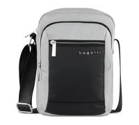 bugatti Sera Kleine Umhängetasche für Herren, Schultertasche mit Tabletfach - Messenger Bag Kuriertasche, hellgrau