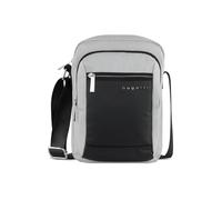 bugatti Sera Kleine Umhängetasche für Herren, Schultertasche mit Tabletfach - Messenger Bag Kuriertasche, hellgrau