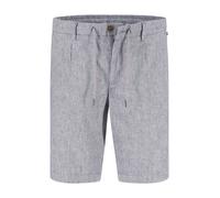 bugatti Shorts Herren Regular Fit Baumwoll-Leinen blau, 46