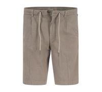 bugatti Shorts Herren Regular Fit Baumwolle-Leinen grün, 48