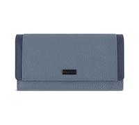 bugatti Sina Lange Damenbörse aus echtem Leder, Geldbörse mit Überschlag Frauen, blau