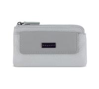 bugatti Sina Schlüsseletui mit 2 Schlüsselringen Leder, Damen-Schlüsselmäppchen in hellgrau