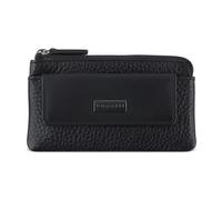 bugatti Sina Schlüsseletui mit 2 Schlüsselringen Leder, Damen-Schlüsselmäppchen in schwarz