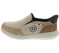 Slip-On Sneaker BUGATTI, Herren, Gr. 42, beige, Lederimitat, Textil, Schuhe, Freizeitschuh, Schlupfschuh, Slipper mit Logo-Icon (67124217-42) beige