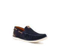 bugatti Slipper Herren Veloursleder blau, 42 (8)