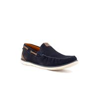 bugatti Slipper Herren Veloursleder blau, 44 (9.5)
