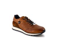 bugatti Herren Low-Top Sneaker, Männer Halbschuhe, Wechselfußbett,schnürschuhe,schnürer,straßenschuhe,Strassenschuhe,Cognac (6300),46 EU / 11 UK