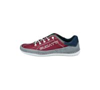 bugatti Leder/Textil Sneaker, rot, 42 Rot/ Grau
