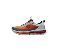 Sneaker BUGATTI "bugatti Sneaker Textil", Herren, Gr. 43, weiß, orange, Textil, Schuhe Sneaker (89502265-43) weiß, orange