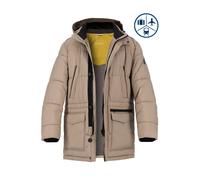bugatti Steppjacke Herren Stehkragen Mikrofaser beige, 52 (L)