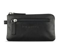 bugatti Super Slim Schlüsseletui aus echtem Leder - Dünnes Etui Schlüsselmäppchen, Schwarz