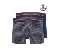 bugatti Trunks Herren Baumwolle blau gemustert, 5 (M)