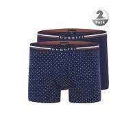 bugatti Trunks Herren Baumwolle blau gemustert, 6 (L)