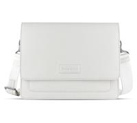 bugatti Elsa Schultertasche M Damen Umhängetasche Leder, Weiß
