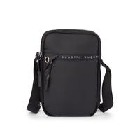 bugatti Blanc DeLight Schultertasche klein, Umhängetasche aus Tarpaulin & Nylon, schwarz