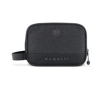 bugatti Universum Kulturtasche, Kulturbeutel aus Polyester/Tarpaulin für den Urlaub, schwarz