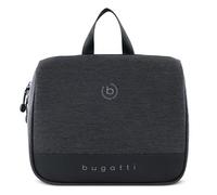 bugatti Universum Kulturtasche und extra Kosmetiktasche aus Polyester/Tarpaulin Urlaub, schwarz