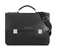 bugatti Valencia Aktentasche Leder 38 cm Laptopfach schwarz
