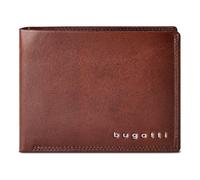 bugatti Valencia Geldbörse RFID Schutz Leder 12 cm braun
