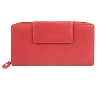 bugatti Vertice Ladies Zip Wallet with Strap 24CC Red