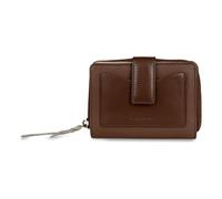 Bugatti Fashion Damenbörse Viola S – Leder, Reißverschluss, RFID-Schutz, Cognac-Grau